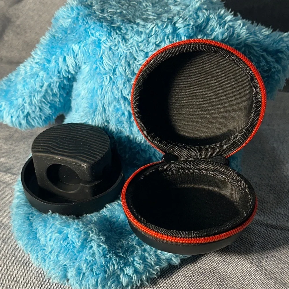 Travel Watch Case with Red Zipper